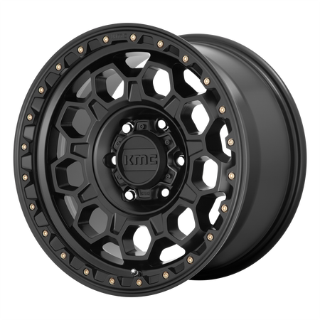KMC Trek 17x9 Satin Black wheel