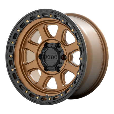 KMC Chase 20x9 Matte Bronze W/ Black Lip wheel