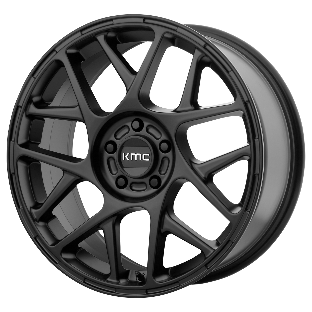 KMC Bully 17x8 Satin Black wheel