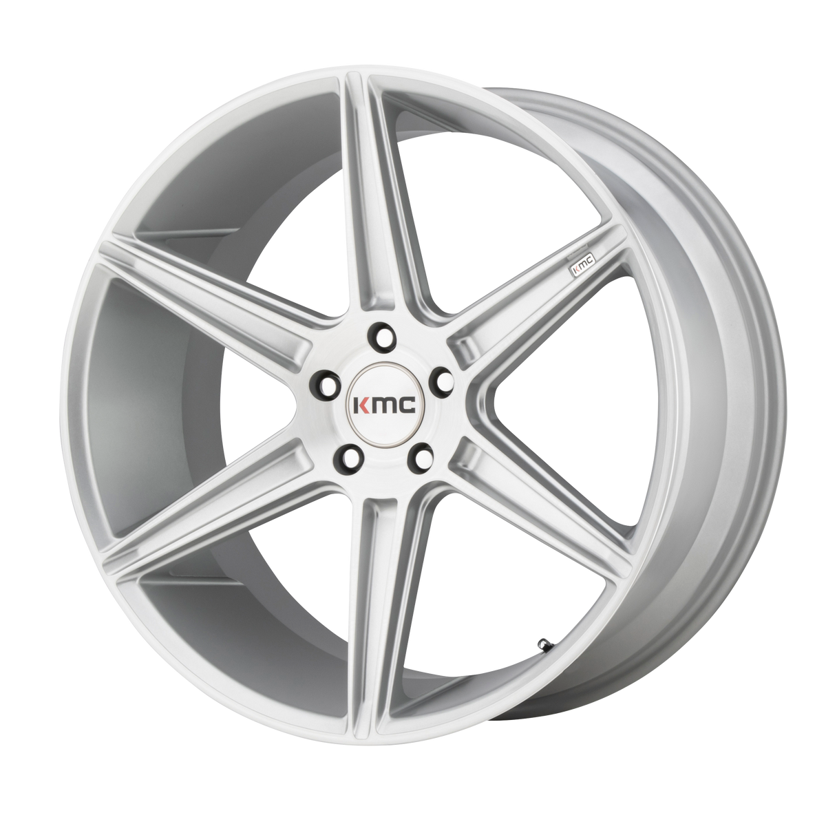 KMC Prism 22x10.5 Brushed Silver wheel