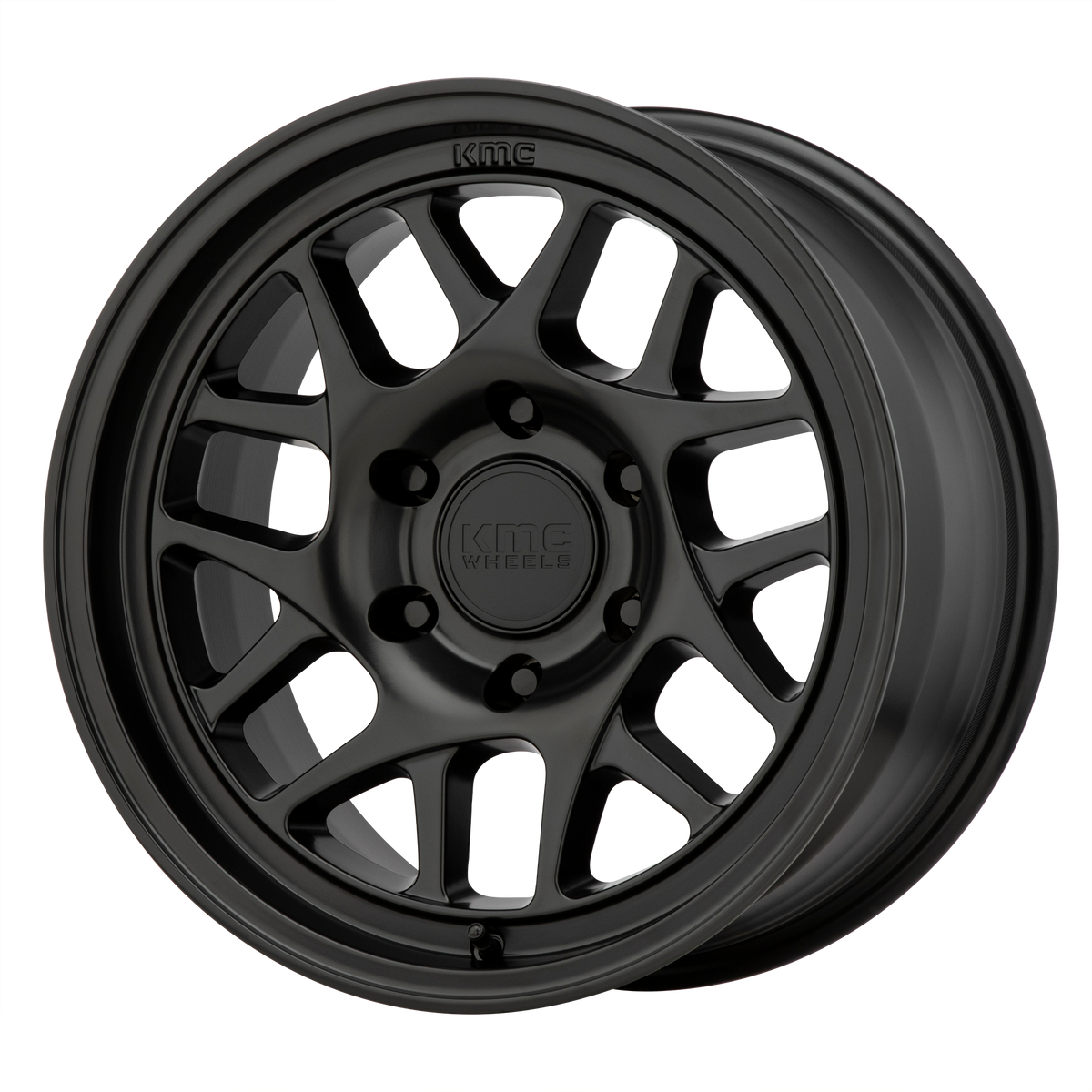 KMC Bully Ol 16x8 Satin Black wheel