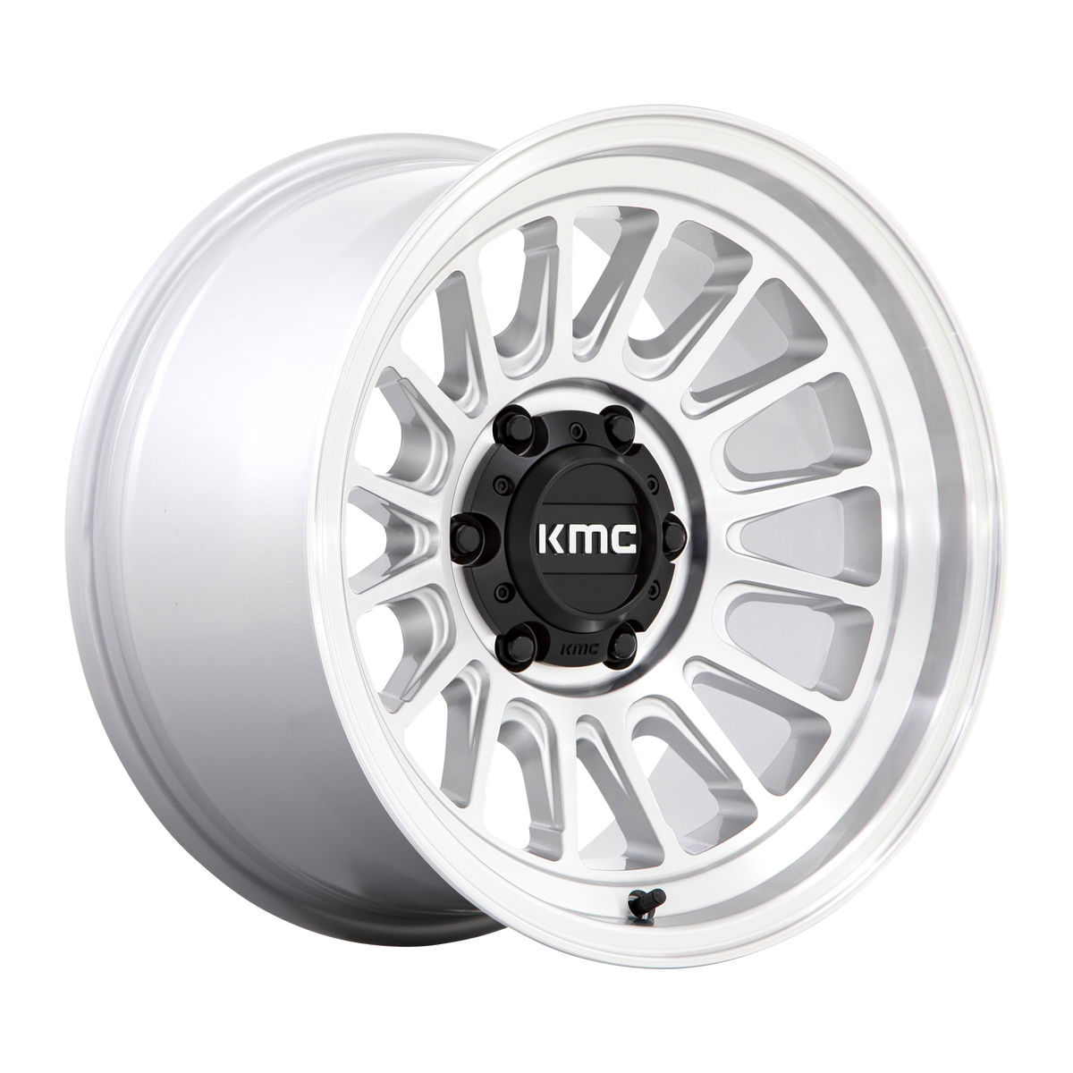 KMC Impact Ol 17x9 Silver Machined wheel