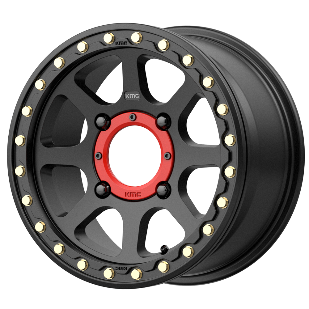 KMC Addict 2 UTV Beadlock 14x7 Satin Black wheel