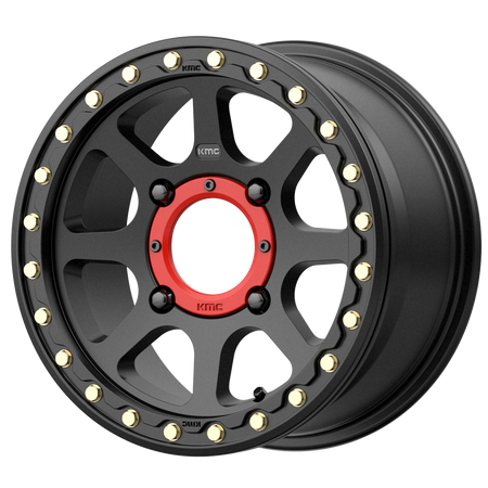 KMC Addict 2 UTV Beadlock 14x7 Satin Black wheel