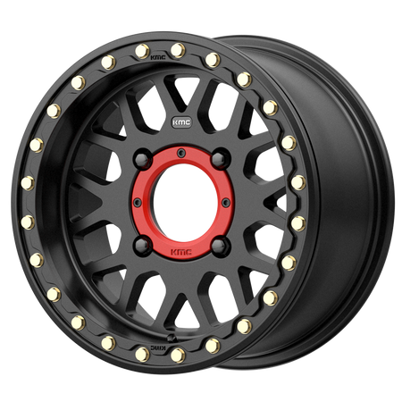 KMC Grenade UTV Beadlock 14x7 Satin Black wheel